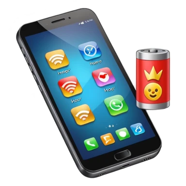 Honor phone with app icons, time, Wi-Fi and battery level sticker