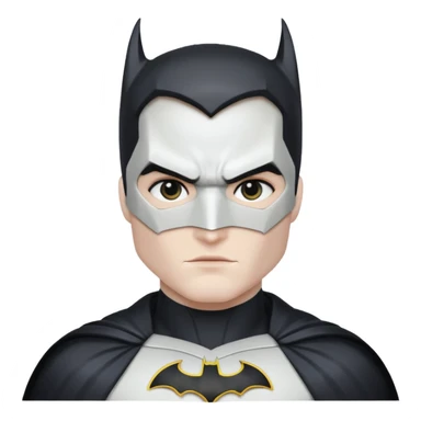 batman white sticker