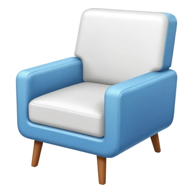 white square chair sticker
