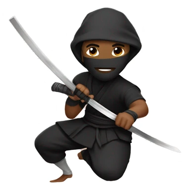 ninja with low taper fade sticker