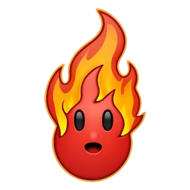 Minimalist emoji-style sticker of a bold exclamation mark surrounded by small flames or cracks. Black and dull red color palette, no outline.
 sticker