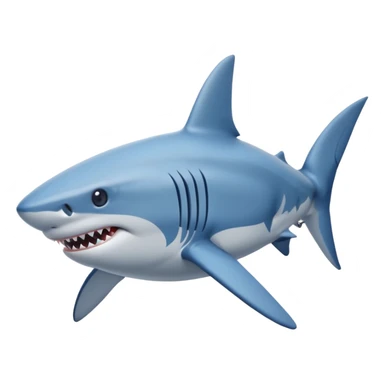 Shark with blue nikes  sticker