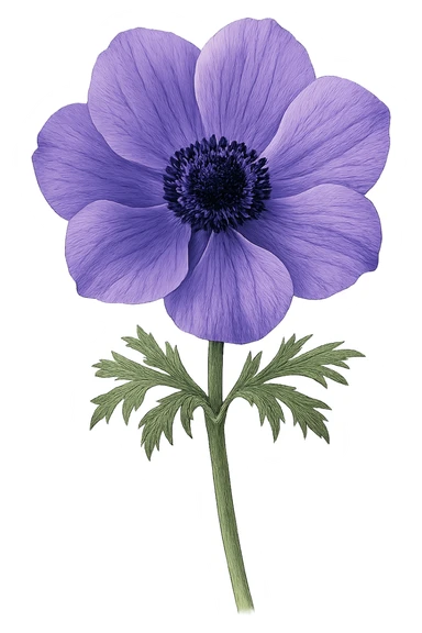 purple flower sticker