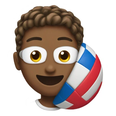 heart volleyball sticker