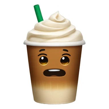 a carame frappacuino from starbucks sticker