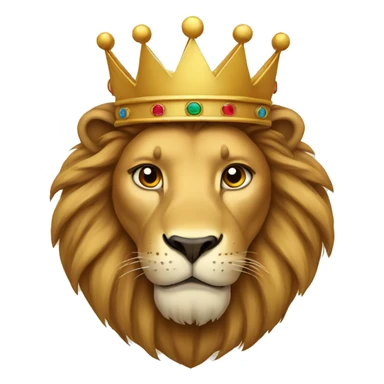 Lion with a crown sticker