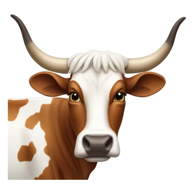 Longhorn cow sticker