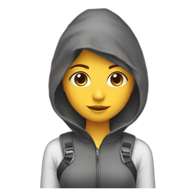 Ragazza con la tuta sticker