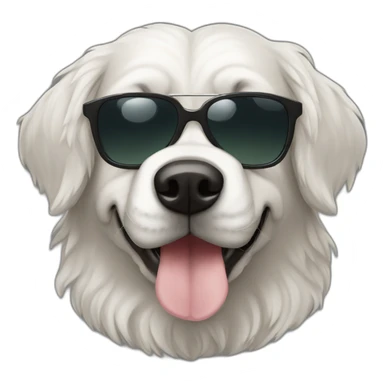 English seepdog sunglasses sticker
