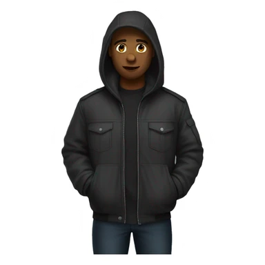 black bulletproof jacket donda sticker