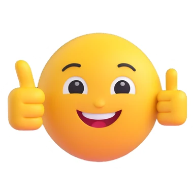 A classic yellow round emoji-style face pointing to itself, with a confident smile, symbolizing "me" or "I am the one". Bright colors, simple cartoon style, centered on a white background sticker