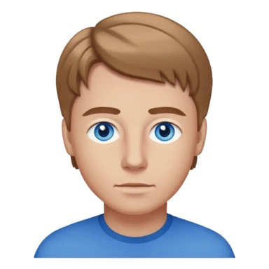 Julian Garner with blue eyes, light brown hair sticker