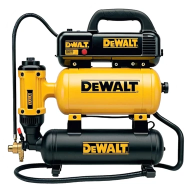 DEWALT 6 Gal. 18-Gauge Brad Nailer and Heavy-Duty Pancake Electric Air Compressor Combo Kit emoji style  sticker