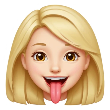 girl naked tongue sticker