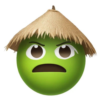 coconout with note of beach  sticker