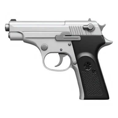 Un persona Blanco una gora de lado y una pistola sticker