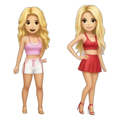 Shakira and katy perry sticker