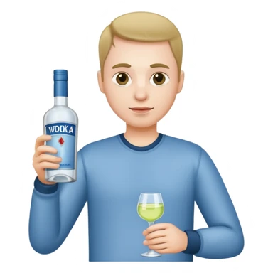 Alcoholic with vodka  sticker