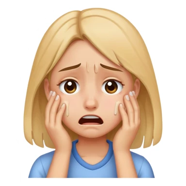 Girl mental breakdown because of school finals sticker