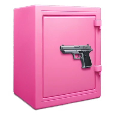 Pink gun safe sticker