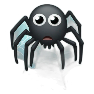 Sad spider in Spiderweb  sticker