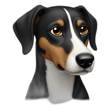 Black Son of greyhound and retriever sticker