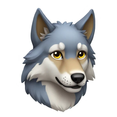 Anthro Wolf sticker