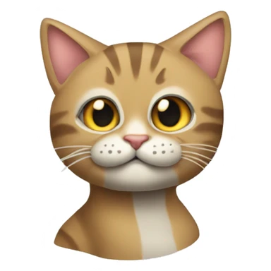Gatto con un fiocchetto in testa  sticker