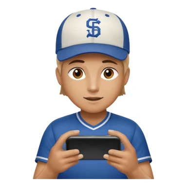 person making sports bet on phone sticker