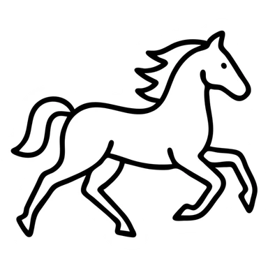 
Running red fire horse symbol of new year 2026 according to Asian Chinese calendar. greeting card or banner. vector illustration sticker