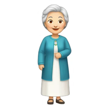 grandmother kazakh sticker
