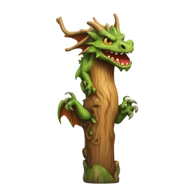 dragon wood totem sticker