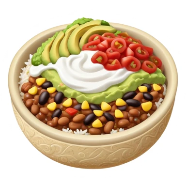 Burrito bowl sticker