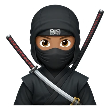 ninja with katana sticker