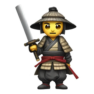 A ronin with a Samauri sword sticker