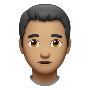 scary death stare sticker