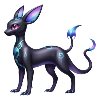 Shiny Ethereal Celestial Salandit-Umbreon-Espeon-Hybrid (Full body) sticker