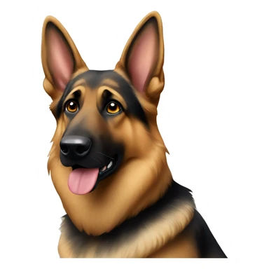 Sable German shepherd sticker