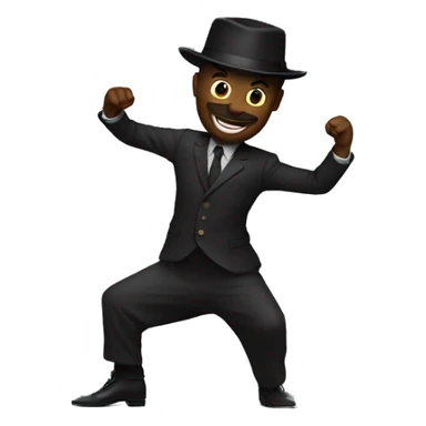 Un noir qui danse sticker