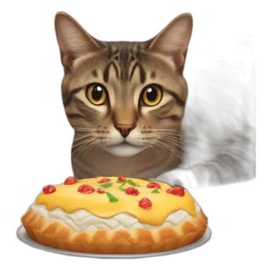 un chat sur une tortu sticker