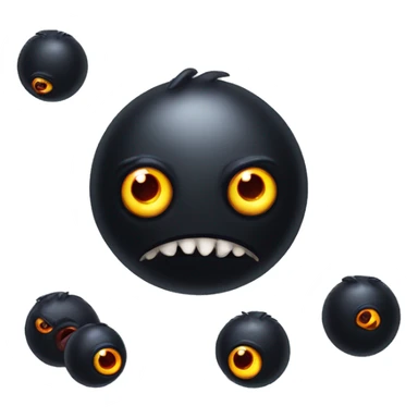 Black monster with One eyeball sticker