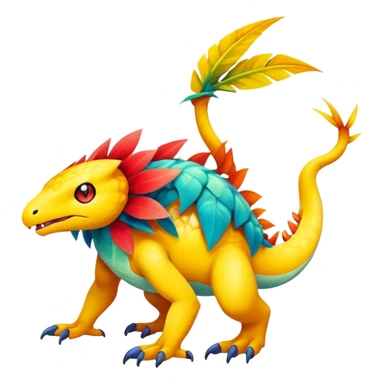 Exotic Tropical Pokémon-Fakémon-hybrid-creature (full body) sticker