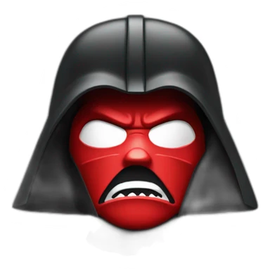 angry red Dark Vador sticker