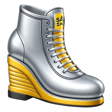 thierry mugler style spam can shoe sculpture  sticker