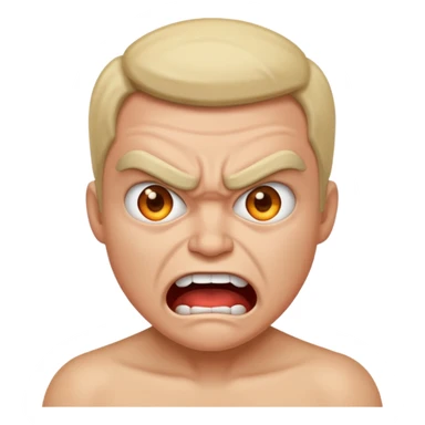 Angry and happy sticker