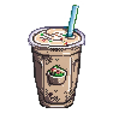 colorful boba milk tea sticker