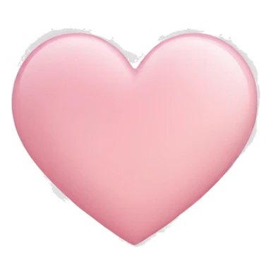 light pink love heart  sticker
