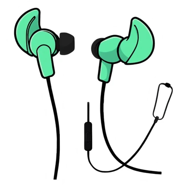 Foam ear buds sticker