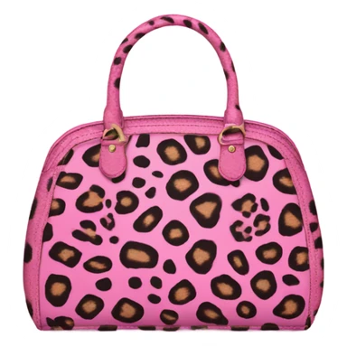 Pink Cheetah print purse  sticker