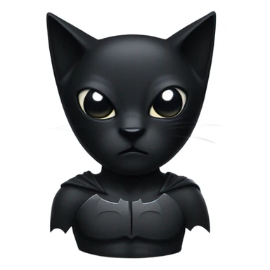 Cat wearing Batman mask sticker